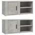 Kép 2/11 - 2 db betonszürke szerelt fa TV-szekrény 80x31,5x36 cm