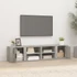 Kép 3/11 - 2 db betonszürke szerelt fa TV-szekrény 80x31,5x36 cm