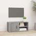 Kép 1/11 - Szürke sonoma színű szerelt fa TV-szekrény 80x31,5x36 cm