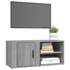 Kép 4/11 - 2 db szürke sonoma színű szerelt fa TV-szekrény 80x31,5x36 cm