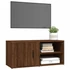 Kép 4/10 - Barna tölgyszínű szerelt fa TV-szekrény 80x31,5x36 cm