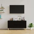 Kép 3/11 - Fekete szerelt fa TV-szekrény 102x44,5x50 cm