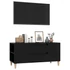 Kép 4/11 - Fekete szerelt fa TV-szekrény 102x44,5x50 cm