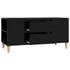 Kép 6/11 - Fekete szerelt fa TV-szekrény 102x44,5x50 cm