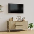 Kép 1/11 - Sonoma tölgy színű szerelt fa fali TV-szekrény 102x44,5x50 cm