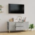 Kép 1/11 - Betonszürke szerelt fa TV-szekrény 102 x 44,5 x 50 cm