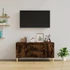 Kép 3/11 - Füstös tölgy színű szerelt fa TV-szekrény 102x44,5x50 cm