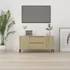 Kép 3/11 - Sonoma tölgy színű szerelt fa fali TV-szekrény 102x44,5x50 cm