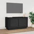 Kép 1/10 - Fekete szerelt fa TV-szekrény 80x35x45 cm