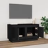 Kép 3/10 - Fekete szerelt fa TV-szekrény 80x35x45 cm