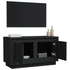 Kép 5/10 - Fekete szerelt fa TV-szekrény 80x35x45 cm