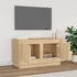Kép 3/10 - Sonoma tölgy színű szerelt fa fali TV-szekrény 80x35x45 cm
