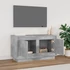 Kép 3/10 - Betonszürke szerelt fa TV-szekrény 80x35x45 cm