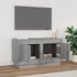Kép 3/10 - Szürke sonoma színű szerelt fa TV-szekrény 80x35x45 cm