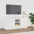 Kép 1/10 - Fehér szerelt fa TV-szekrény 102 x 35 x 45 cm