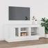 Kép 3/10 - Fehér szerelt fa TV-szekrény 102 x 35 x 45 cm