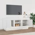 Kép 3/10 - Fehér magasfényű szerelt fa TV-szekrény 102x35x45 cm