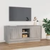 Kép 1/10 - Szürke sonoma színű szerelt fa TV-szekrény 102x35x45 cm