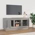 Kép 3/10 - Szürke sonoma színű szerelt fa TV-szekrény 102x35x45 cm