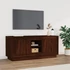 Kép 1/10 - Barna tölgy színű szerelt fa TV-szekrény 102x35x45 cm
