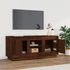Kép 3/10 - Barna tölgy színű szerelt fa TV-szekrény 102x35x45 cm