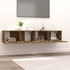 Kép 3/10 - 2 db füstös tölgy színű szerelt fa TV-szekrény 80 x 30 x 30 cm