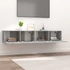 Kép 3/10 - 2 db szürke sonoma színű szerelt fa TV-szekrény 80 x 30 x 30 cm