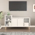 Kép 1/10 - Fehér szerelt fa TV-szekrény 100x35x55 cm