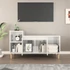 Kép 3/10 - Fehér magasfényű szerelt fa TV-szekrény 100x35x55 cm
