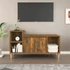 Kép 1/10 - Füstös tölgy színű szerelt fa TV-szekrény 100x35x55 cm