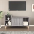 Kép 1/10 - Szürke sonoma színű szerelt fa TV-szekrény 100x35x55 cm