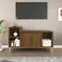 Kép 1/10 - Barna tölgyszínű szerelt fa TV-szekrény 100x35x55 cm