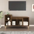 Kép 3/10 - Barna tölgyszínű szerelt fa TV-szekrény 100x35x55 cm