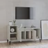 Kép 3/11 - Betonszürke szerelt fa TV-szekrény 100 x 35 x 55 cm