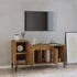 Kép 3/11 - Füstös tölgy színű szerelt fa TV-szekrény 100x35x55 cm