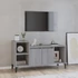 Kép 1/11 - Szürke sonoma színű szerelt fa TV-szekrény 100x35x55 cm