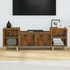 Kép 3/11 - Füstös tölgy színű szerelt fa TV-szekrény 160x35x55 cm