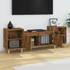 Kép 4/11 - Füstös tölgy színű szerelt fa TV-szekrény 160x35x55 cm