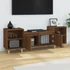 Kép 4/11 - Barna tölgyszínű szerelt fa TV-szekrény 160x35x55 cm