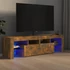 Kép 1/11 - Füstös tölgy színű TV-szekrény LED-lámpákkal 140 x 36,5 x 40 cm