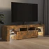 Kép 4/11 - Füstös tölgy színű TV-szekrény LED-lámpákkal 140 x 36,5 x 40 cm