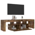 Kép 5/11 - Füstös tölgy színű TV-szekrény LED-lámpákkal 140 x 36,5 x 40 cm