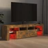Kép 6/11 - Füstös tölgy színű TV-szekrény LED-lámpákkal 140 x 36,5 x 40 cm