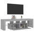 Kép 4/11 - Szürke sonoma színű TV-szekrény LED-világítással 140x36,5x40 cm
