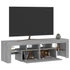 Kép 7/11 - Szürke sonoma színű TV-szekrény LED-világítással 140x36,5x40 cm