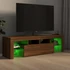 Kép 5/11 - Barna tölgyszínű TV-szekrény LED-lámpákkal 140 x 36,5 x 40 cm
