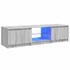 Kép 2/11 - Szürke sonoma színű TV-szekrény LED-ekkel 140 x 40 x 35,5 cm