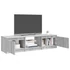 Kép 6/11 - Szürke sonoma színű TV-szekrény LED-ekkel 140 x 40 x 35,5 cm