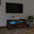 Kép 1/11 - Füstös tölgy színű TV-szekrény LED-világítással 90 x 35 x 40 cm