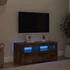 Kép 3/11 - Füstös tölgy színű TV-szekrény LED-világítással 90 x 35 x 40 cm